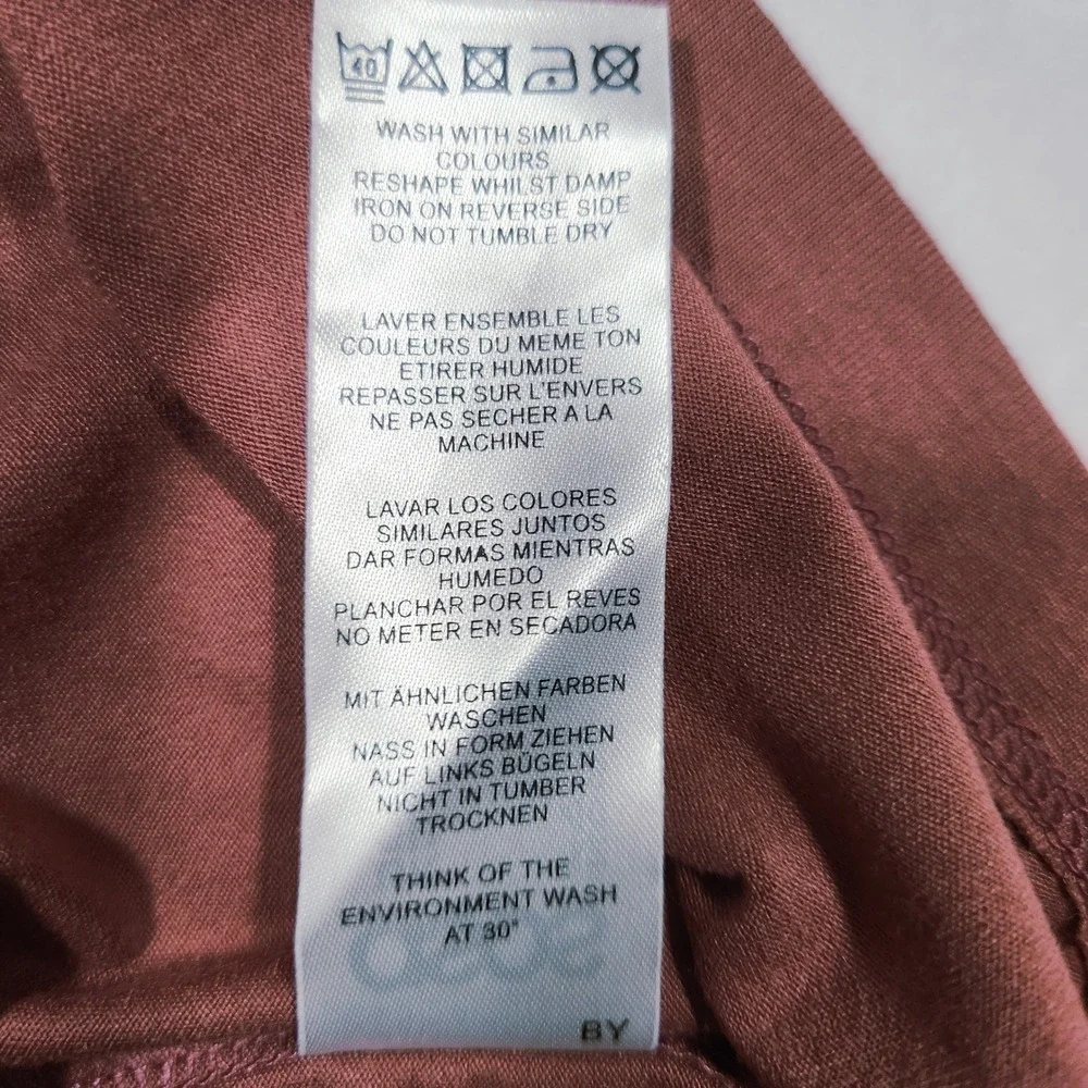 NWT ASOS Women Rust‎ Brown Jersey Maxi Skirt with Pockets Size US 8